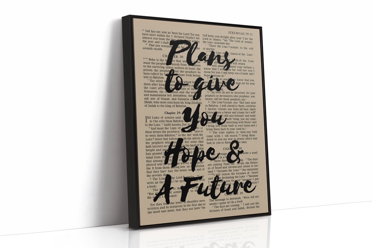 Hope and a Future Scripture Overlay Print