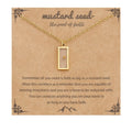 Women's & Men's Stainless Steel Mustard Seed Fashion Female Niche Vegetable Necklace