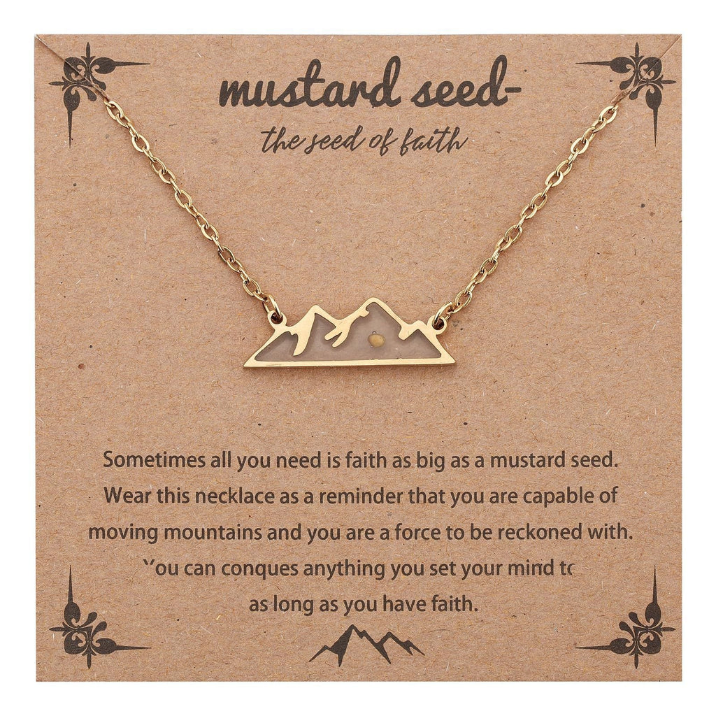 Women's & Men's Stainless Steel Mustard Seed Fashion Female Niche Vegetable Necklace