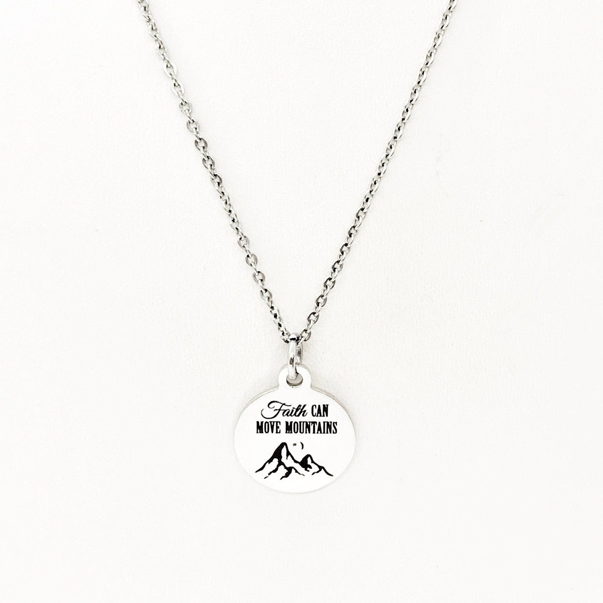 Faith Gift, Faith Can Move Mountains Necklace, Matthew 17 20 Gift, Scripture Gifts, Mountain Moving Faith, Christian Gifts, Faith Jewelry