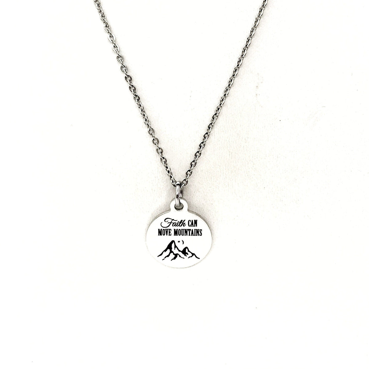 Faith Gift, Faith Can Move Mountains Necklace, Matthew 17 20 Gift, Scripture Gifts, Mountain Moving Faith, Christian Gifts, Faith Jewelry