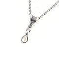Mustard Seed Silvertone Teardrop Charm Necklace, Matthew 17 20 Bible Verse Necklace, Christian Jewelry, Scripture Gifts, Scripture Necklace