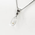 Mustard Seed Teardrop Pendant Necklace, Mustard Seed Charm Necklace, Mustard Seed Faith, Necklace Gift For Her, Matthew 17 20, Faith